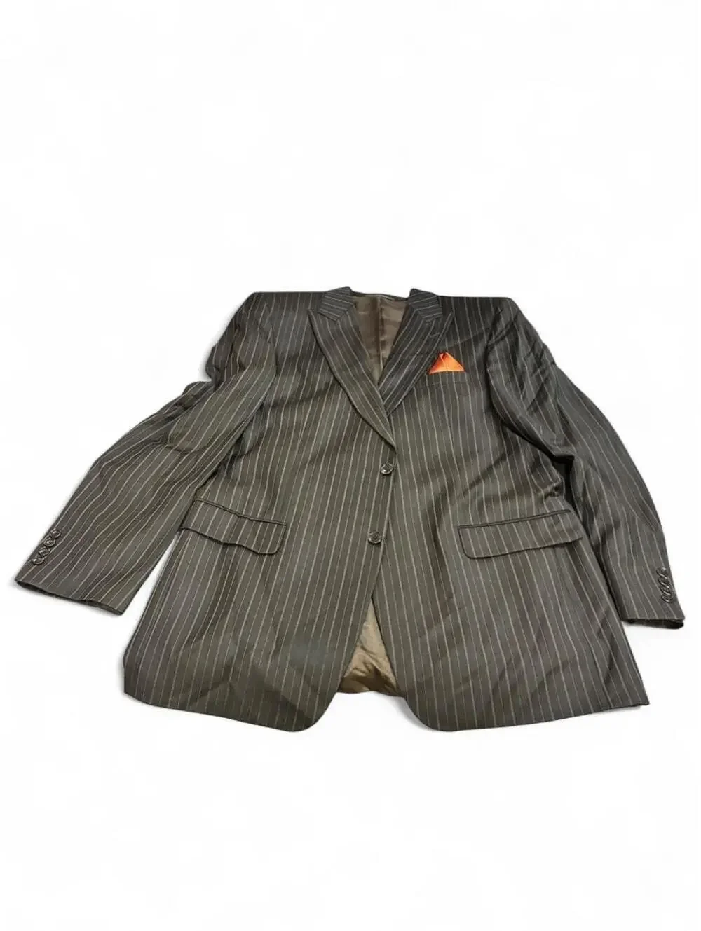 Men's Grey and Black Suit